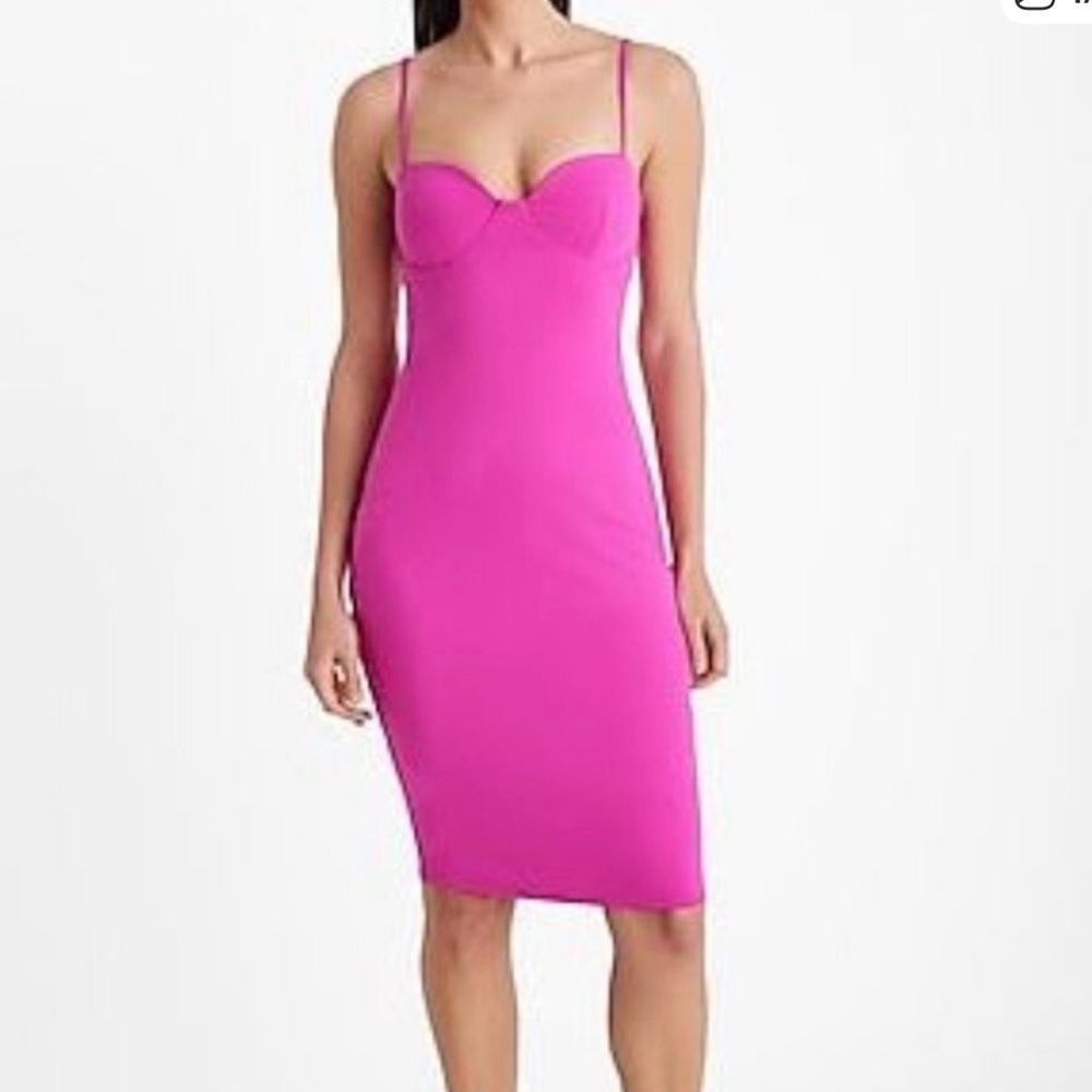 Express Fuchsia Body Contour Dress XL